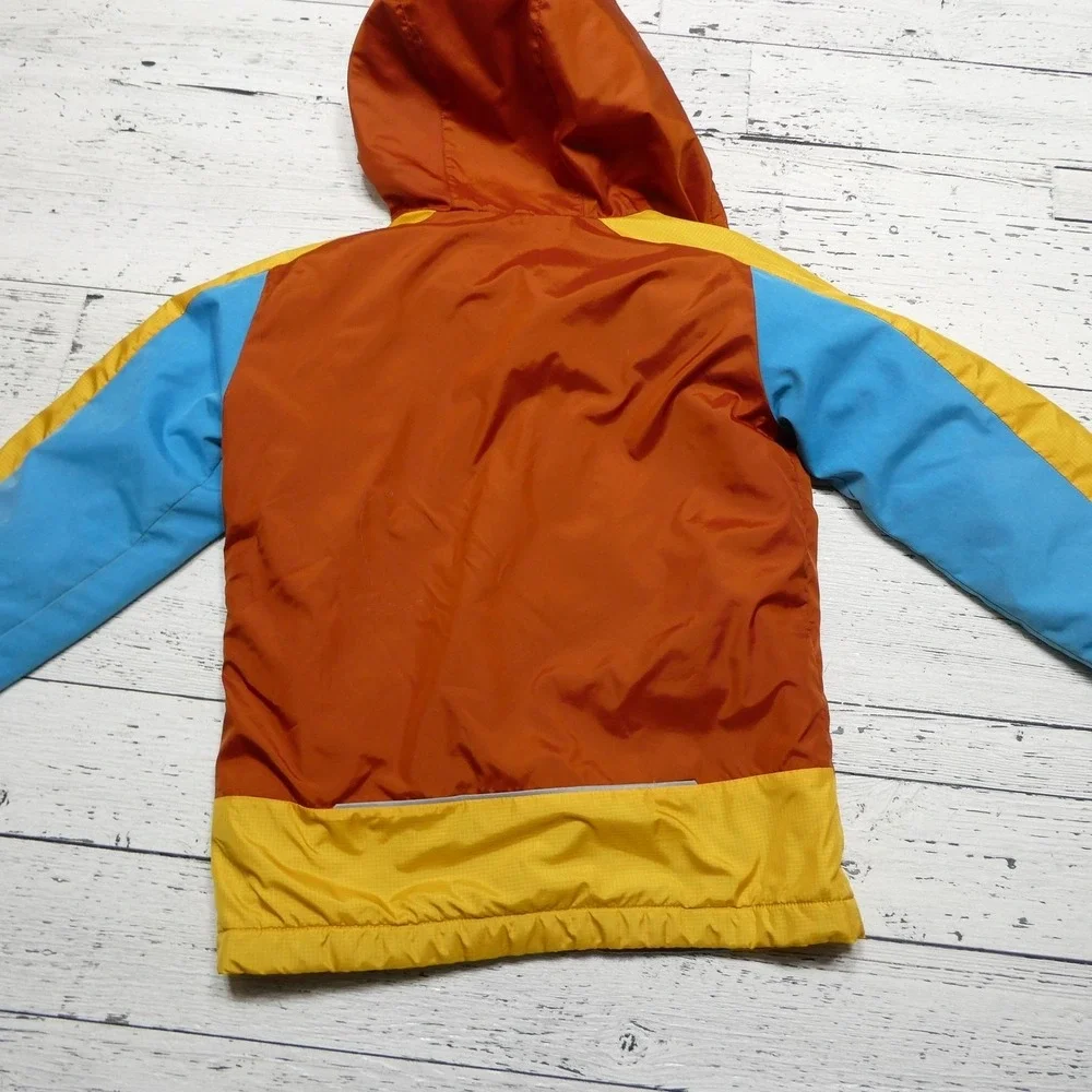 Columbia Jacket Kids Medium 10/12 Multicolor Hooded Fleece Lined Windbreaker